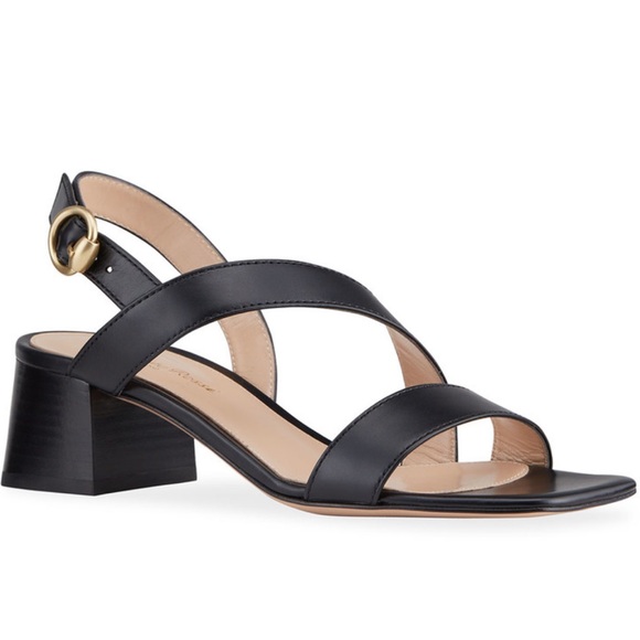 Gianvito Rossi Shoes - Gianvito Rossi 45mm Asymmetrical Slingback Sandals